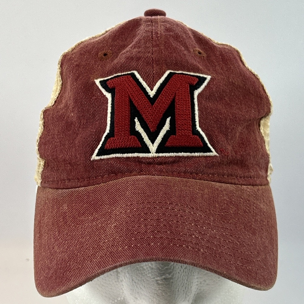 Miami University Redhawks Hat Cap Snap Back Foam Mesh Trucker Graphic Football